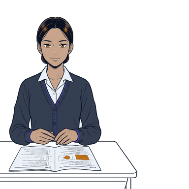 Illustration of Jamie, a former Grade 12 Maths learner and the site's helper persona